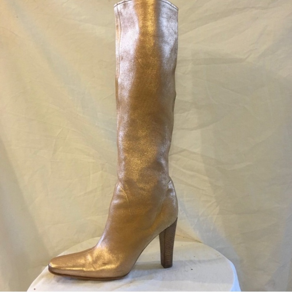 Roberto Cavalli y2k metallic boots